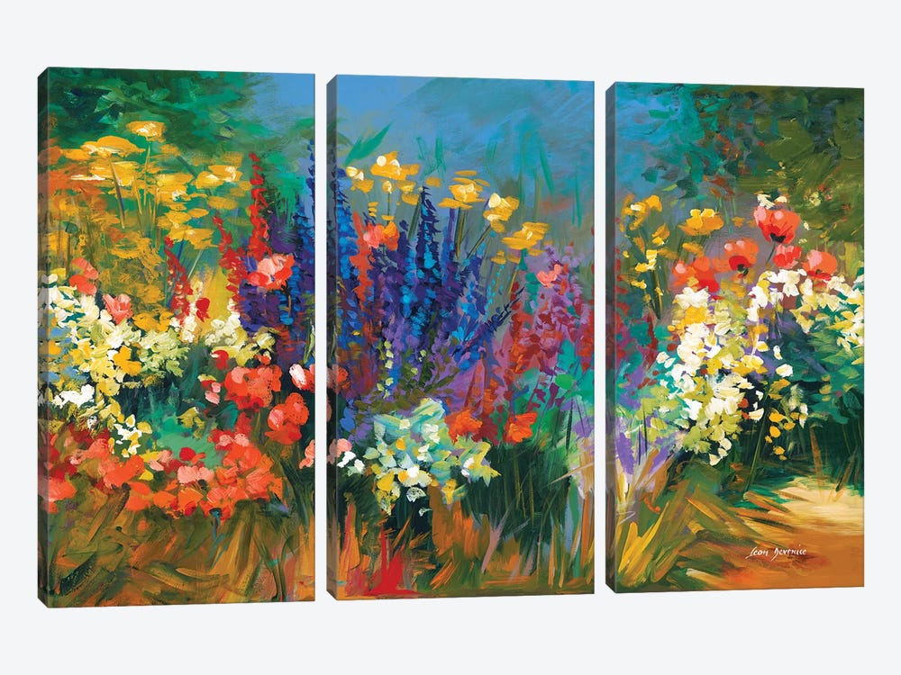 Language Of Flowers by Leon Devenice 3-piece Canvas Print
