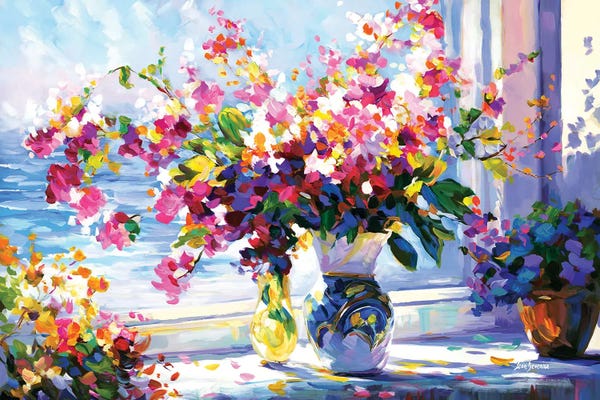 Leon Devenice: Blooms Kissed By The Morning Sun by Leon Devenice