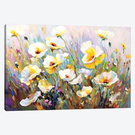 Sunlit Petals Embrace Canvas Print #DVI464} by Leon Devenice Canvas Art