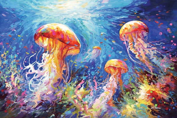Underwater: Jellyfish Serenade by Leon Devenice
