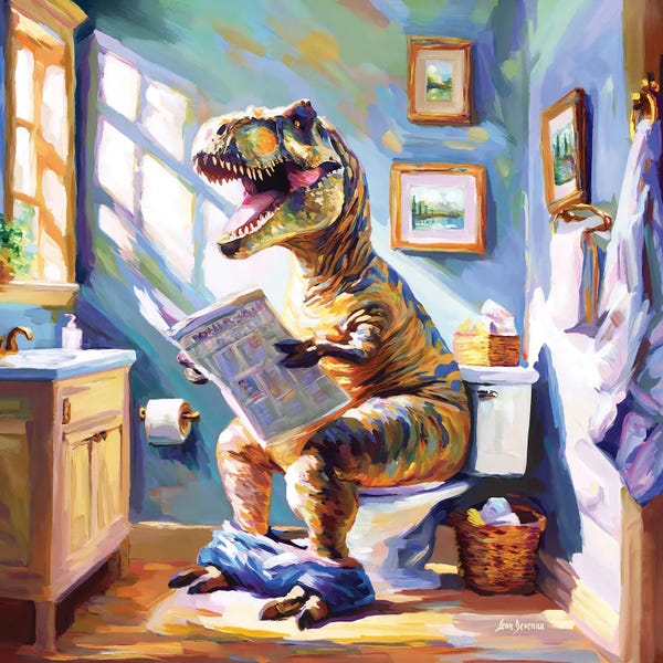 Bathroom Break: Dino's Daily Dose Of Humor by Leon Devenice