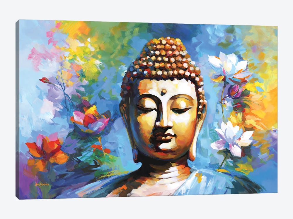 The Bloom Of Buddha's Light by Leon Devenice 1-piece Canvas Print