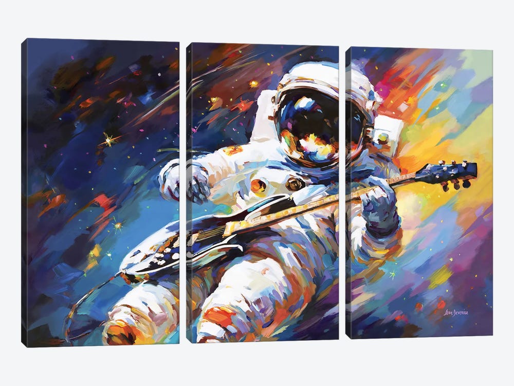 Melodies Beyond Earth by Leon Devenice 3-piece Canvas Wall Art