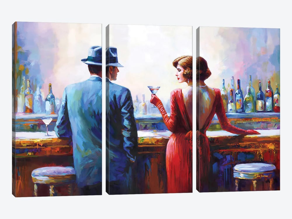 The Enigma Of Attraction by Leon Devenice 3-piece Canvas Wall Art