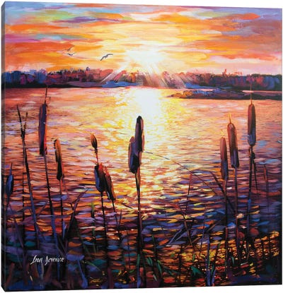 Memories By The Lake Canvas Art Print