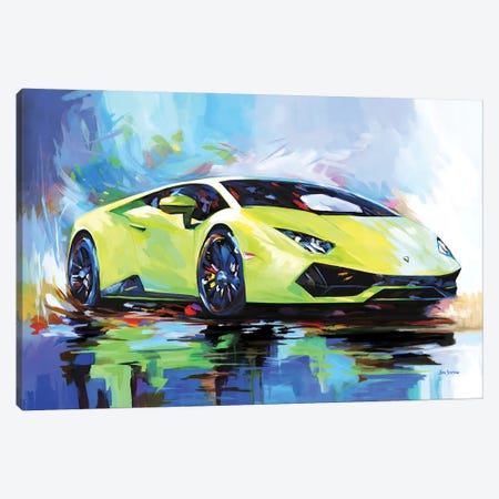 Epic Lamborghini Canvas Print #DVI494} by Leon Devenice Canvas Art Print