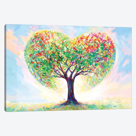 Love's Blossoming Tree Canvas Print #DVI499} by Leon Devenice Canvas Wall Art
