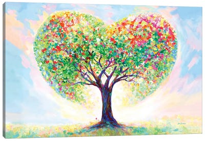 Love's Blossoming Tree Canvas Art Print - Leon Devenice