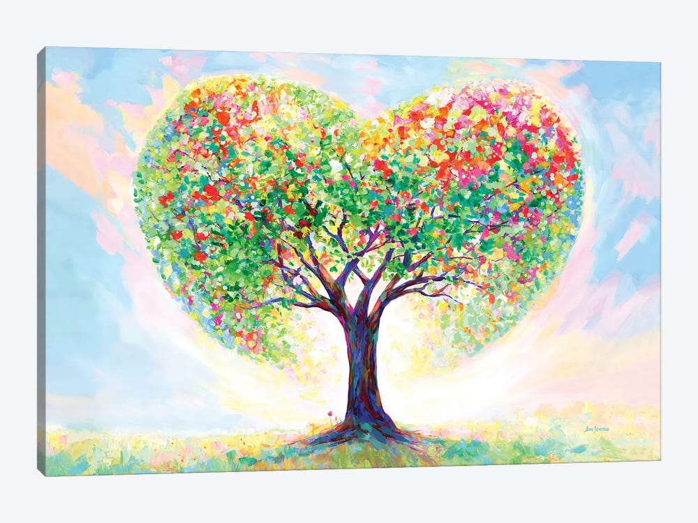 Love's Blossoming Tree by Leon Devenice 1-piece Canvas Wall Art