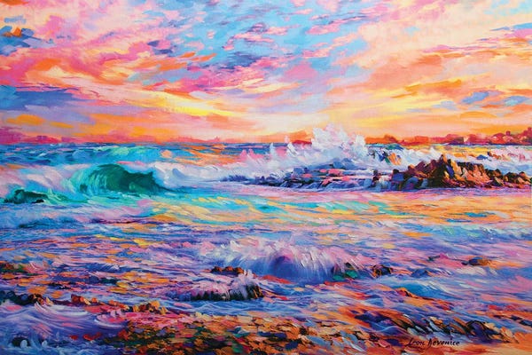 Large Coastal Art - Canvas Prints: Memories In California by Leon Devenice