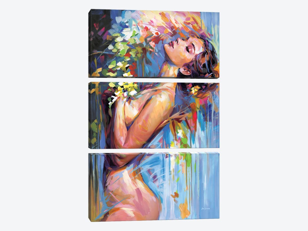 Bathing In The Afterglow Of Your Presence by Leon Devenice 3-piece Canvas Artwork
