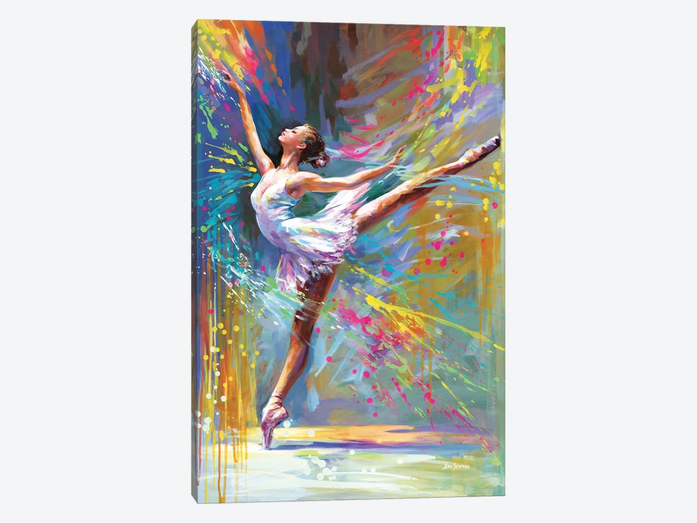 Ballerina's Moment Of Magic by Leon Devenice 1-piece Art Print