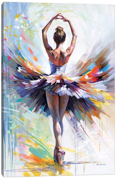 Ballerina's Prelude To Passion Canvas Art Print - Leon Devenice