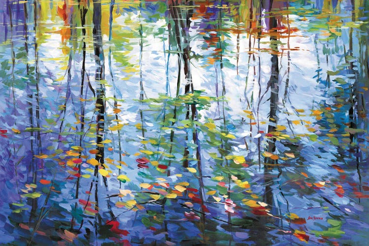 Colorful Reflection Of Autumn Trees