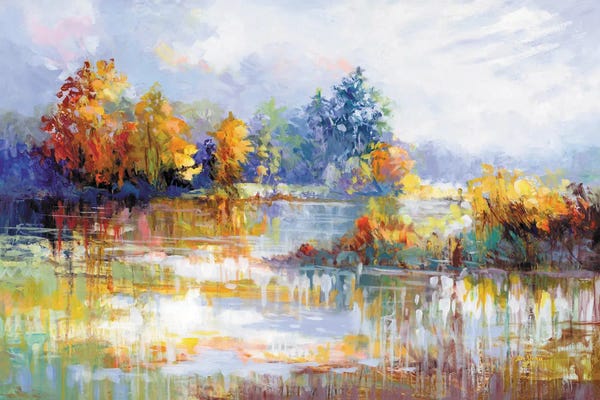 Fine Art Print: A Moment In The Autumn Glow by Leon Devenice