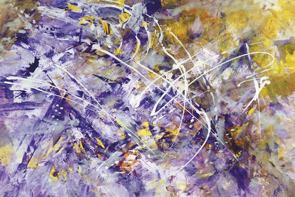 Abstract: The Fury And Grace Of Lavender by Leon Devenice