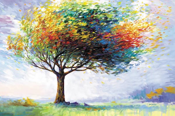 Tree Of Happiness In The Winds Of Life