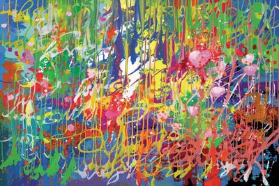 Melting Hues Of Summer by Leon Devenice framed canvas print