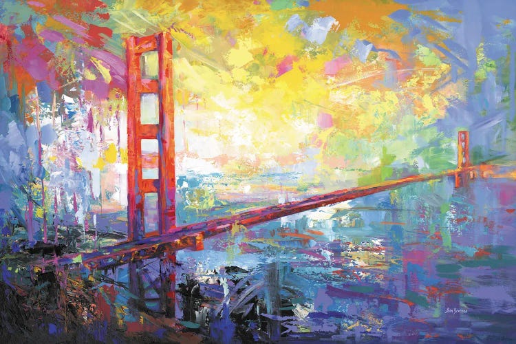 Golden Gate Bridge In San Francisco, California II by Leon Devenice wall art