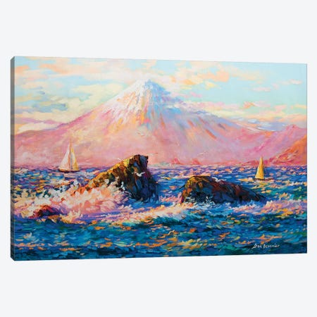 Mount Fuji Canvas Print #DVI55} by Leon Devenice Canvas Print