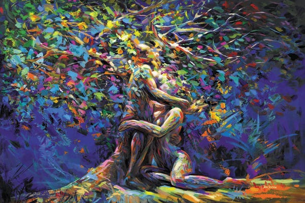 Romantic Bedroom (Couples): Tree Of Affection by Leon Devenice