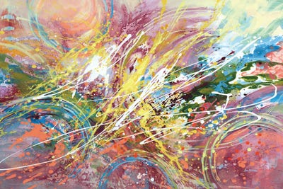 Cosmic Rhythm by Leon Devenice framed canvas print