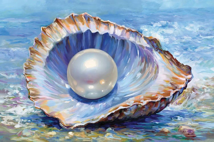 Oyster Shell Pearl by Leon Devenice canvas print
