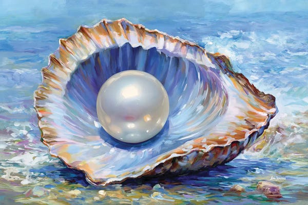 Sea Shells: Oyster Shell Pearl by Leon Devenice