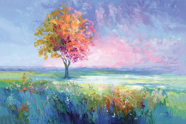 Leon Devenice: Peaceful Landscape by Leon Devenice