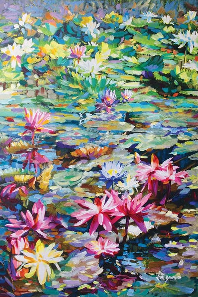 Leon Devenice: Sacred Lily Pond by Leon Devenice