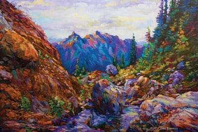 Secret Of The Blue Mountain by Leon Devenice canvas print