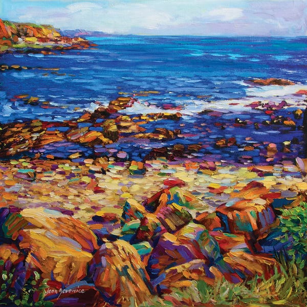 Rocky Beaches: Shades Of Blue by Leon Devenice