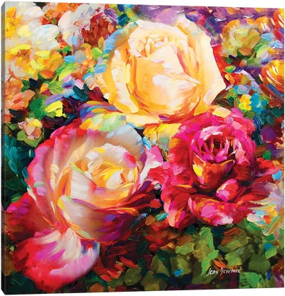 Spring Romance Canvas Art Print - Rose Art