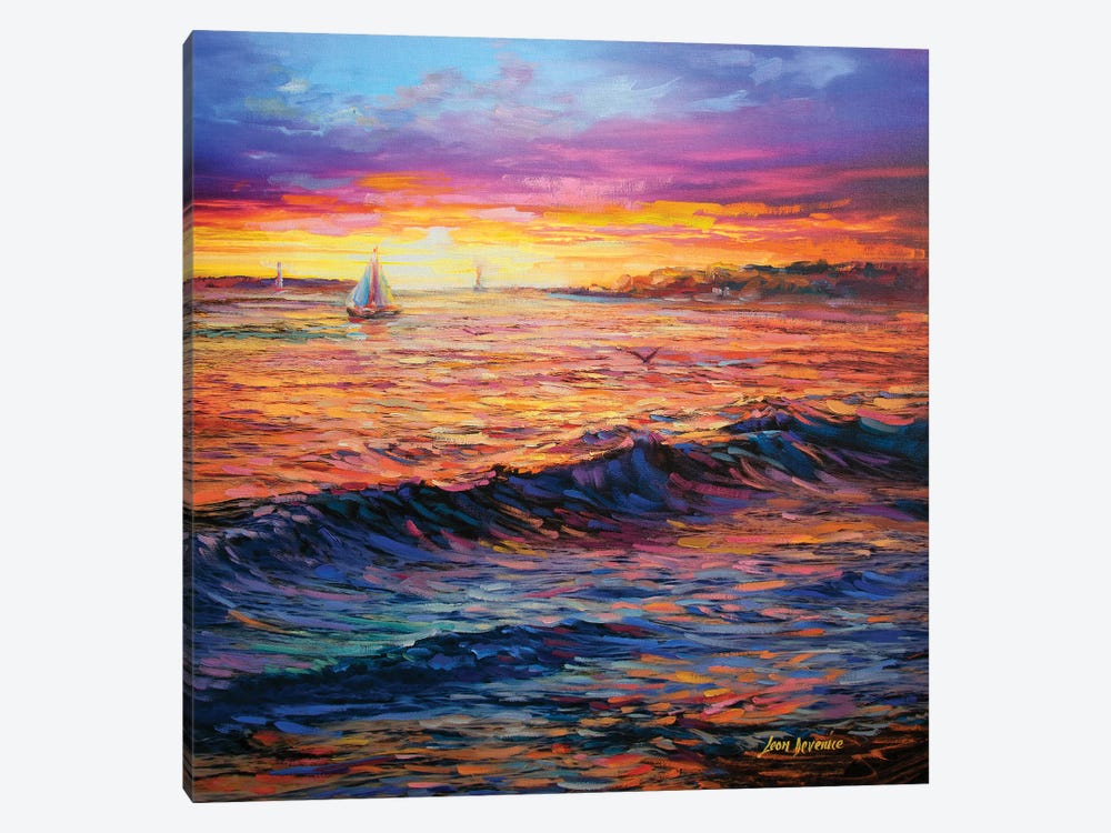 Sunset Embrace by Leon Devenice 1-piece Canvas Artwork