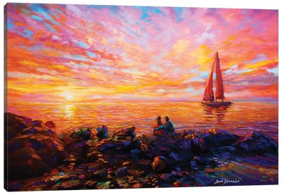 Sunset Melody Canvas Art Print - Leon Devenice