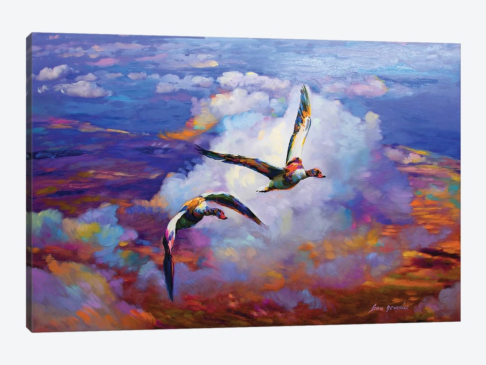 Above Clouds by Leon Devenice 1-piece Canvas Print