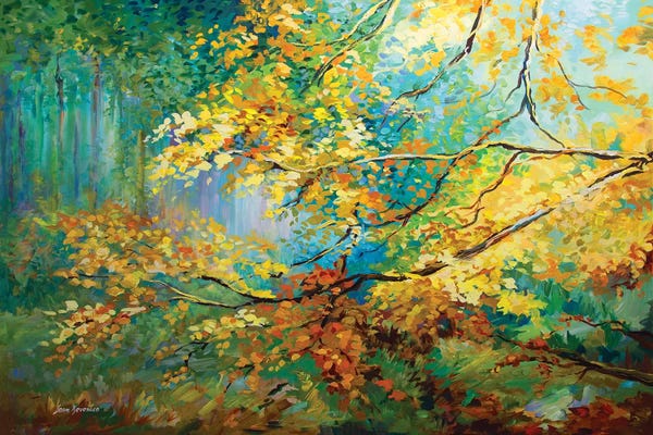 Cabin & Lodge Décor: The Golden Leaves by Leon Devenice