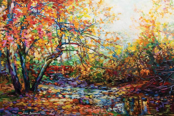 Intense Impressionism: The Hidden Bridge by Leon Devenice