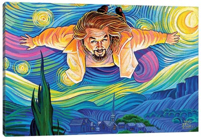 Lebowski Van Gogh Canvas Art Print - Jeffrey "The Dude" Lebowski