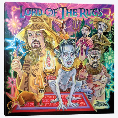 Lord Of The Rugs Canvas Print #DVM13} by Dave MacDowell Canvas Artwork