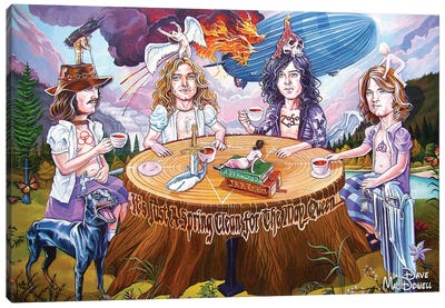 Riding The Zep Canvas Art Print - Led Zeppelin