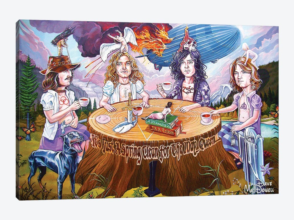 Riding The Zep by Dave MacDowell 1-piece Canvas Wall Art