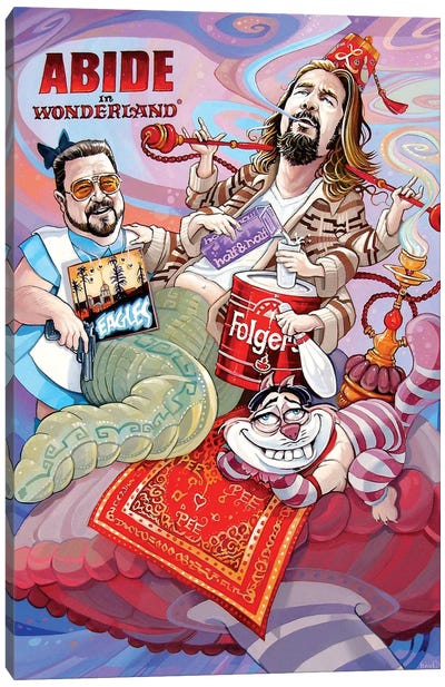 Abide In Wonderland Canvas Art Print - Jeff Bridges