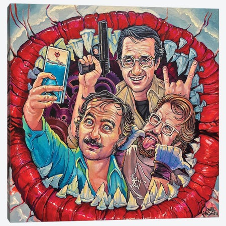 Smile You Son Of A B! Canvas Print #DVM41} by Dave MacDowell Canvas Art Print