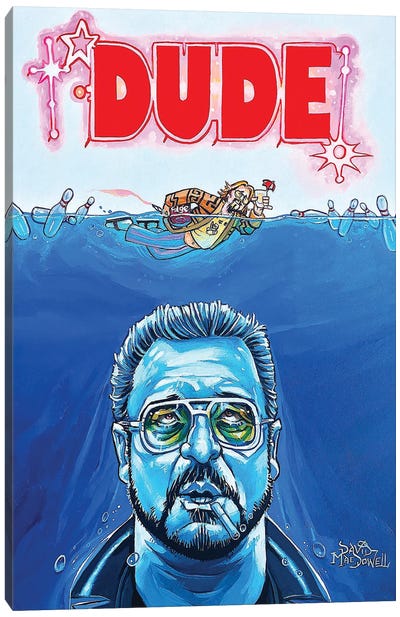 Dude! Canvas Art Print - Jeffrey "The Dude" Lebowski