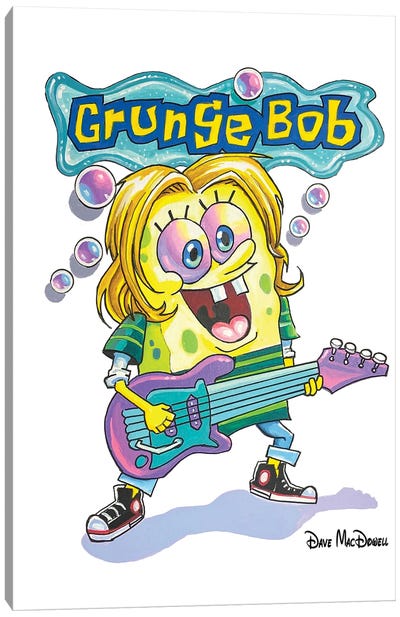 Grungebob Canvas Art Print - SpongeBob SquarePants (TV Show)