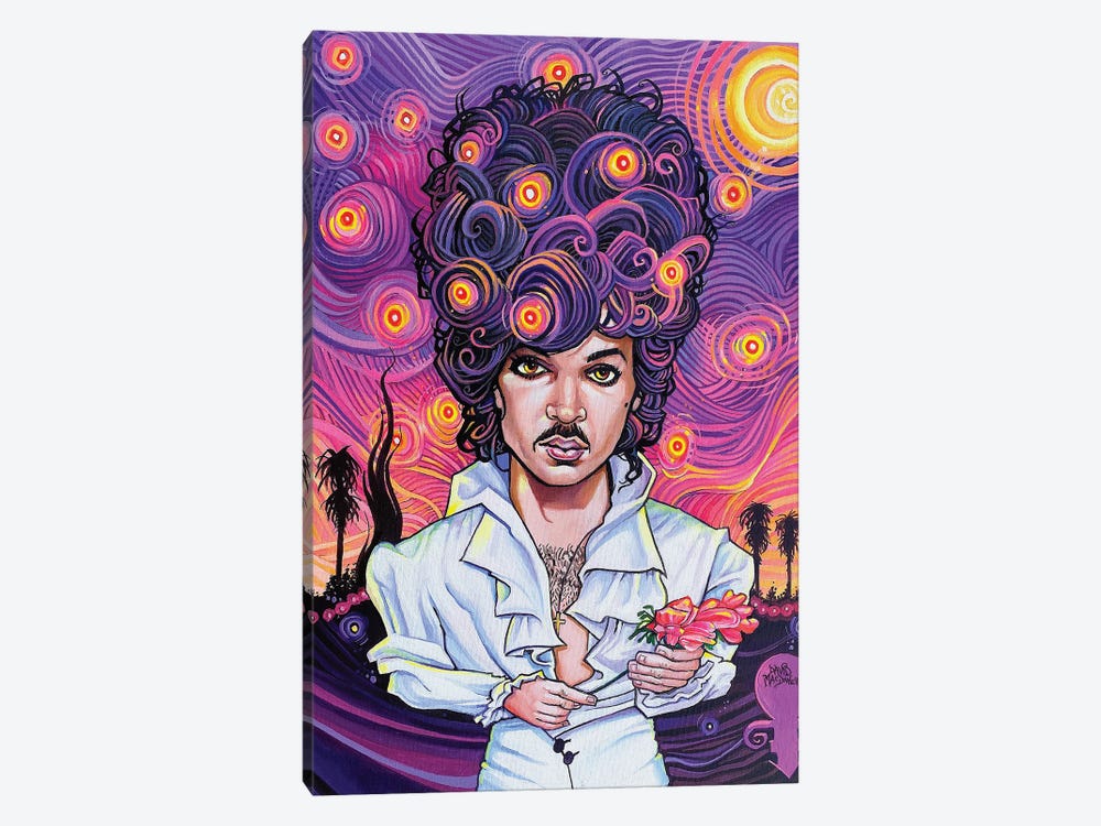 Purple Rain On A Starry Night by Dave MacDowell 1-piece Canvas Artwork