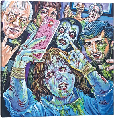 The Narcissist Canvas Art Print - Zombie Art