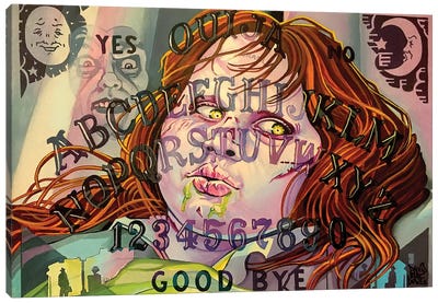 Exorcist Ouija Board Canvas Art Print - Dave MacDowell