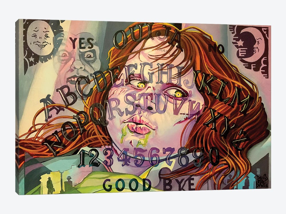 Exorcist Ouija Board by Dave MacDowell 1-piece Canvas Art Print